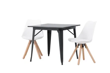 Ochovi Matgrupp  80 cm Rektangulär med 2 Zeno stolar - Svart - Products - Möbler - Bord & matgrupp - Matgrupp