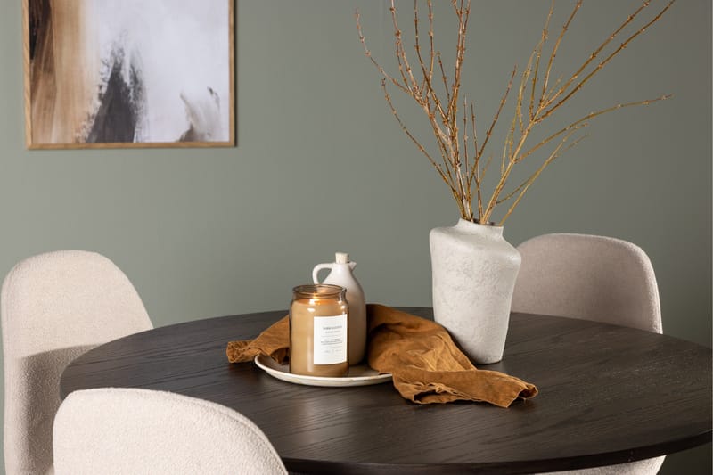 Olivia Matgrupp 110 cm Rund med 4 Polar stolar - Beige - Products - Möbler - Bord & matgrupp - Matgrupp