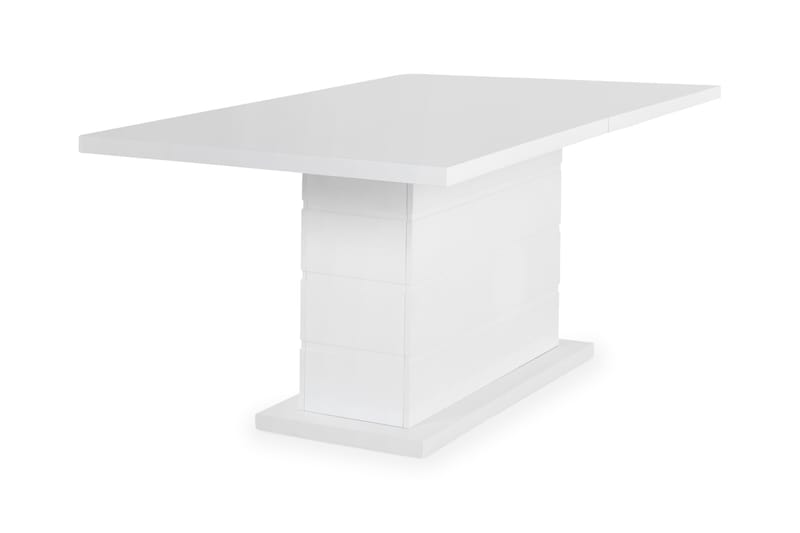 Ratliff Matbord 180 cm Förlängningsbart med illäggsskiva +  6 st Nibe stol brun med svarta ben - Vit/Brun - Products - Möbler - Bord & matgrupp - Matgrupp