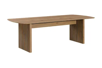 Richeto Matbord 240 cm med 8 Filip Matstolar - Naturlig finish / Taupe Bouclé - Products - Möbler - Bord & matgrupp - Matgrupp