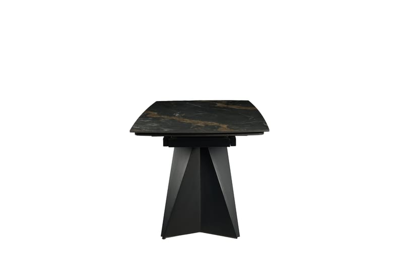 Saturnus matbord förlängningsbart 165-240 cm - Keramisk toppskiva - Matt svart/grå/brun marmormönstrad - Products - Möbler - Bord & matgrupp - Matbord & köksbord