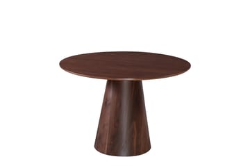 Siena Matgrupp runt 110 cm Valnöt med 4 Elsie Matstolar - Valnöt/Ljusgrå - Products - Möbler - Bord & matgrupp - Matgrupp