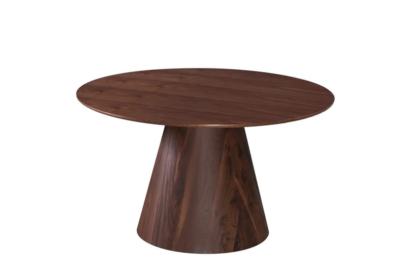 Siena Matgrupp runt 130 cm Valnöt med 6 Elsie Matstolar - Valnöt/Grå - Products - Möbler - Bord & matgrupp - Matgrupp