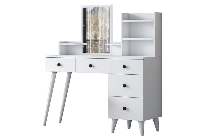 Junji Sminkbord 118,2x93,8 cm Vit - Hanah Home - Products - Möbler - Bord & matgrupp - Sminkbord & toalettbord