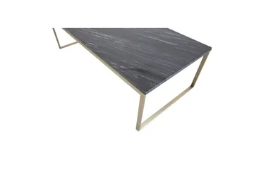 Soffbord Estelle Rektangulärt 60x120 cm Marmor - Grå / Mässing - Products - Möbler - Bord & matgrupp - Soffbord