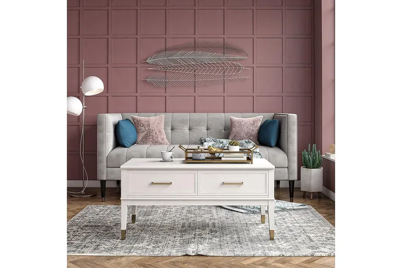 Westerleigh Soffbord 106 cm Höj och Sänkbart m Förvaring Låd - CosmoLiving - Products - Möbler - Bord & matgrupp - Soffbord - Höj och sänkbart soffbord