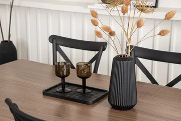 Tempe Matgrupp 140 cm Rektangulär med 4 Crosett stolar - Svart - Products - Möbler - Bord & matgrupp - Matgrupp