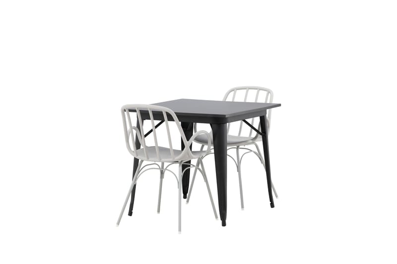 Tempe Matgrupp 80 cm Rektangulär med 2 Dyrön stolar - Svart - Products - Möbler - Bord & matgrupp - Matgrupp