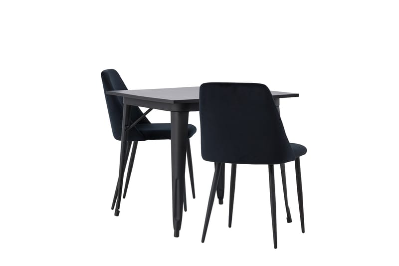 Tempe Matgrupp 80 cm Rektangulär med 2 Night stolar - Svart - Products - Möbler - Bord & matgrupp - Matgrupp