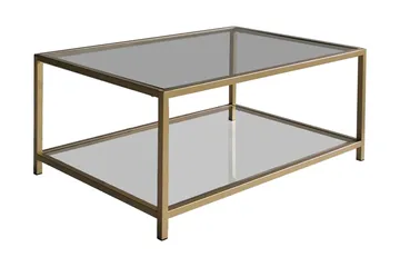 Wickaren Soffbord 90 cm - Guld/Glas - Products - Möbler - Bord & matgrupp - Soffbord