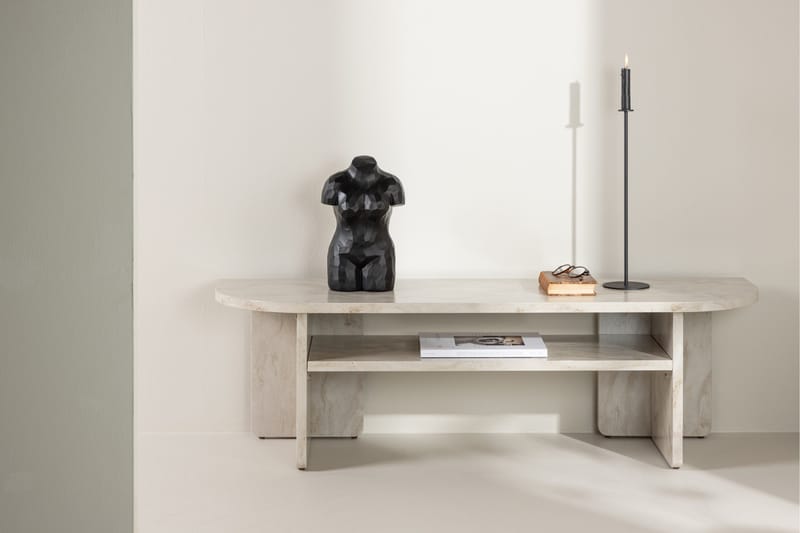 Ålesund Travertin Tv-bänk 140x40 cm - Beige - Products - Möbler - TV- & Mediamöbler - TV bänk & mediabänk
