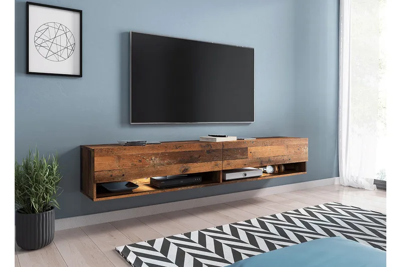 Brya Tv-skåp 180 cm RGB LED - Natur - Products - Möbler - TV- & Mediamöbler - TV-skåp