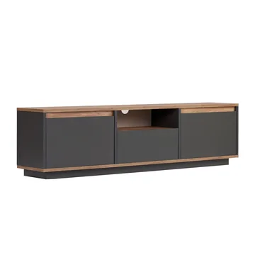 Domar Tv-bänk 160 cm - Antracit, Atlantic pine - Products - Möbler - TV- & Mediamöbler - TV bänk & mediabänk
