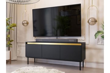 Hollander Tv-bänk 150 cm - Svart/Guld - Products - Möbler - TV- & Mediamöbler - TV bänk & mediabänk