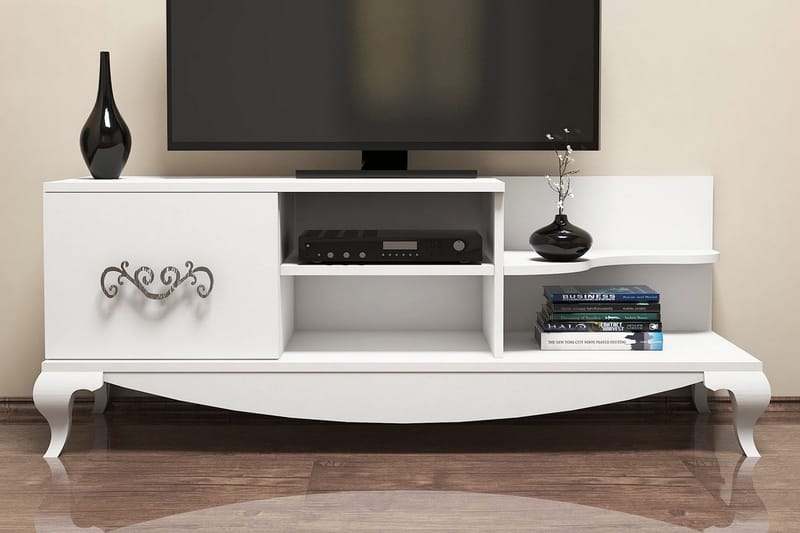 Hovdane TV-Bänk 130 cm, Vit