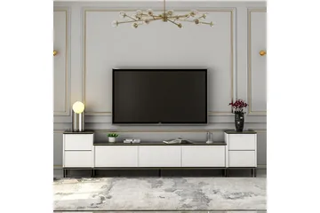 Imaj Tv-bänk 260 cm - Guld/Svart/Vit - Products - Möbler - TV- & Mediamöbler - TV bänk & mediabänk