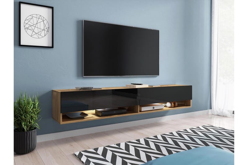 Kanak Tv-bänk 180 cm - Svart - Products - Möbler - TV- & Mediamöbler - TV bänk & mediabänk