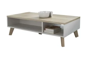 Kardos TV-bänk 110 cm - Vit/Ek - Products - Möbler - TV- & Mediamöbler - TV bänk & mediabänk