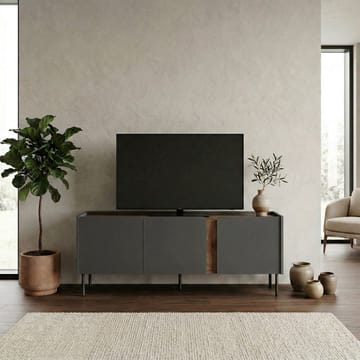 Lomar TV-bänk 140x53,9x35,5 cm - Antracit, naturlig ek, svart - Products - Möbler - TV- & Mediamöbler - TV bänk & mediabänk