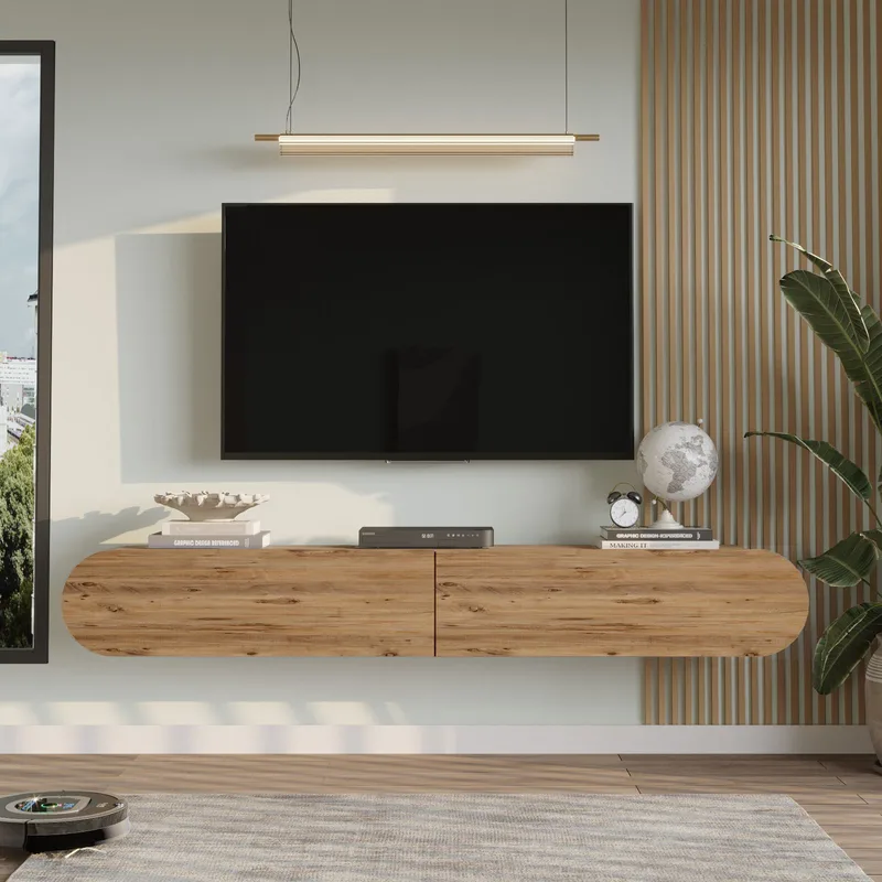 Lumina TV-bänk 180x29,5x31,6 cm - Atlantic pine - Products - Möbler - TV- & Mediamöbler - TV bänk & mediabänk