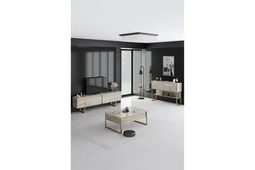 Luxe Tv-bänk 180 cm - Beige/Guld - Products - Möbler - TV- & Mediamöbler - TV bänk & mediabänk