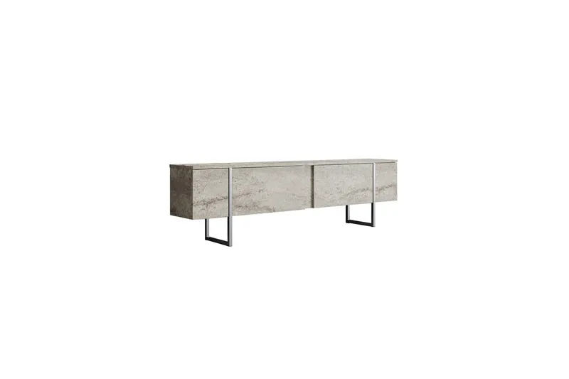 Luxe Tv-bänk 180 cm, Beige/Silver