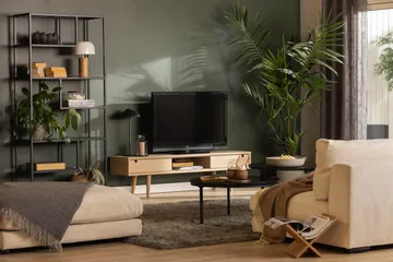 Myrviken TV-bänk 160 cm - Vitpigmenterad Ek - Products - Möbler - TV- & Mediamöbler - TV bänk & mediabänk