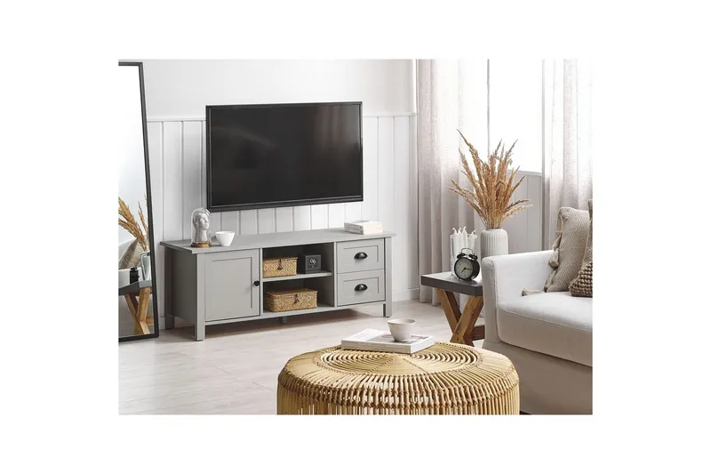 TV-bänk Honolulu Grå - Grå - Products - Möbler - TV- & Mediamöbler - TV bänk & mediabänk