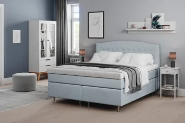 Belda Sängpaket 180x200 Fast/Medium - Ljusblå - Products - Möbler - Säng - Kontinentalsäng