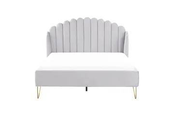 Benicio Sängram 140x200 cm - Grå/Guld - Products - Möbler - Säng - Sängram & sängstomme