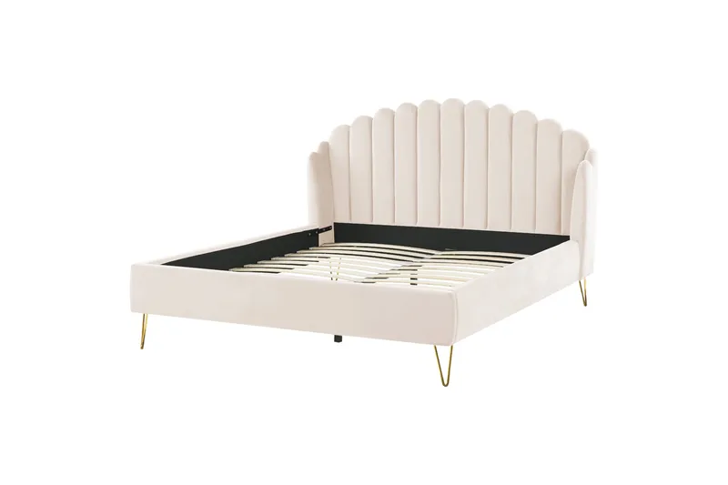 Benicio Sängram 180x200 cm, Beige/Guld