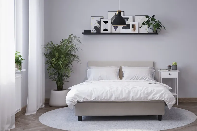 Billingen Kontinentalsäng 180x200 cm - Beige - Products - Möbler - Säng - Enkelsäng