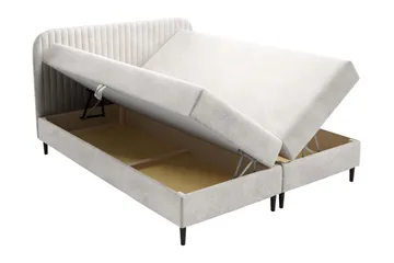 Celestine Förvaringssäng 160x200 cm - Beige/Grå - Products - Möbler - Säng - Komplett sängpaket