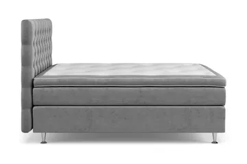 Celine Sängpaket 140x200cm - Grå/Sammet - Products - Möbler - Säng - Kontinentalsäng