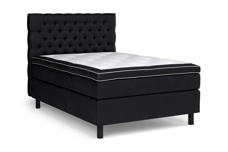 Celine Sängpaket 140x200cm - Svart/Sammet - Products - Möbler - Säng - Kontinentalsäng