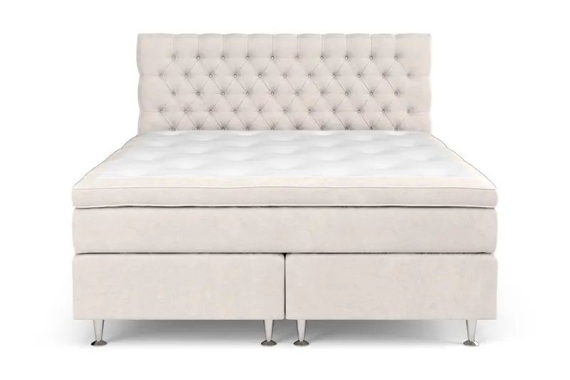 Celine Sängpaket 160x200cm, Beige / Sammet