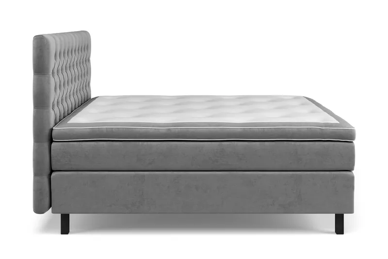 Celine Sängpaket 160x200cm - Grå/Sammet - Products - Möbler - Säng - Kontinentalsäng
