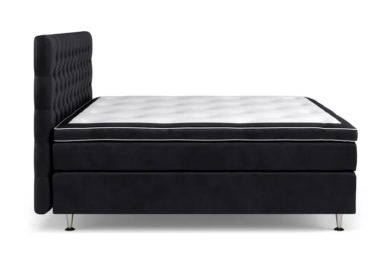 Celine Sängpaket 180x200 cm - Svart/Sammet - Products - Möbler - Säng - Kontinentalsäng