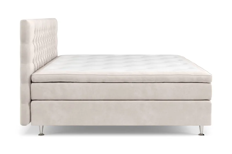Celine Sängpaket 210x210cm - Beige/Sammet - Products - Möbler - Säng - Kontinentalsäng