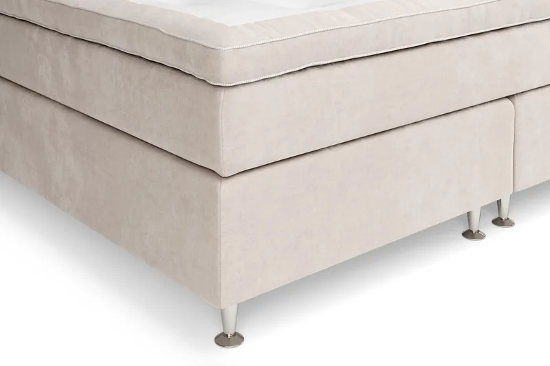 Celine Sängpaket 210x210cm - Beige/Sammet - Products - Möbler - Säng - Kontinentalsäng