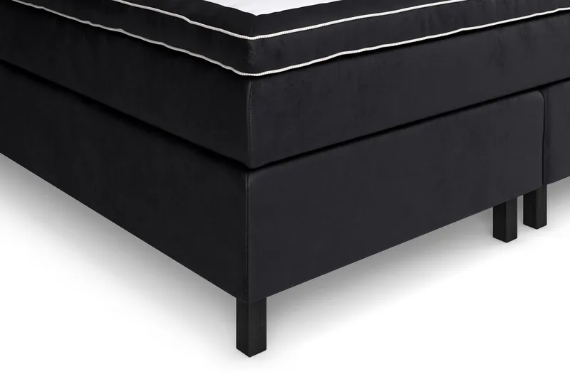 Celine Sängpaket 210x210cm - Svart / Sammet - Products - Möbler - Säng - Kontinentalsäng