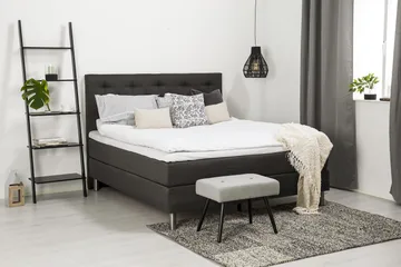 Diplomat Komplett Sängpaket 160x200 - Mörkgrå - Products - Möbler - Säng - Kontinentalsäng