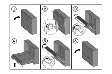 Concept Pro Sängskåp 120x200cm Wilson & Wood White High gloss - Products - Möbler - Säng - Gästsäng & extrasäng - Sängskåp