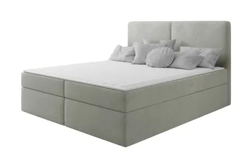 Garris Sängpaket Kontinentalsäng 140x200 cm, Ljusgrå