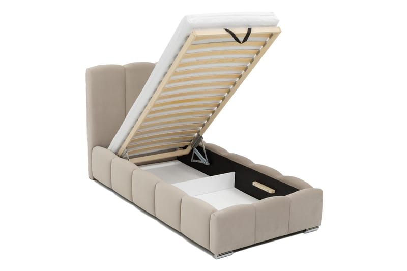 Gioia Sängram med Förvaring 90x200 cm - Svart - Products - Möbler - Säng - Sängram & sängstomme