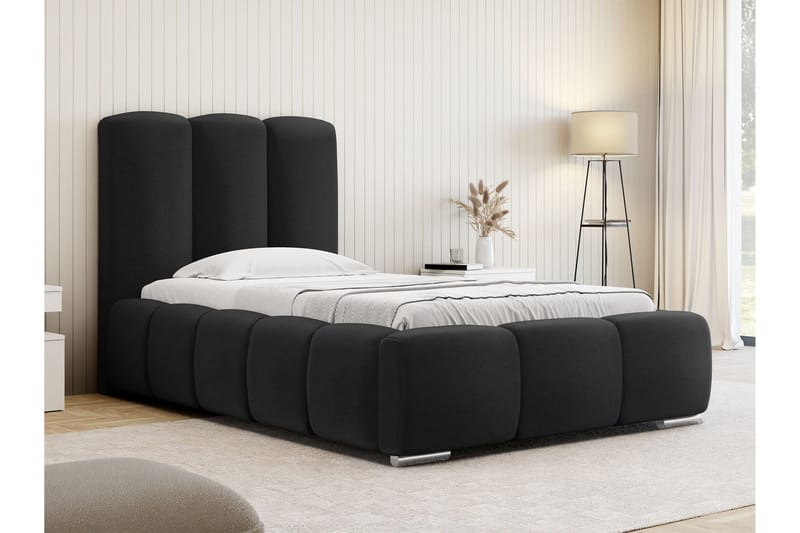 Gioia Sängram med Förvaring 90x200 cm - Svart - Products - Möbler - Säng - Sängram & sängstomme