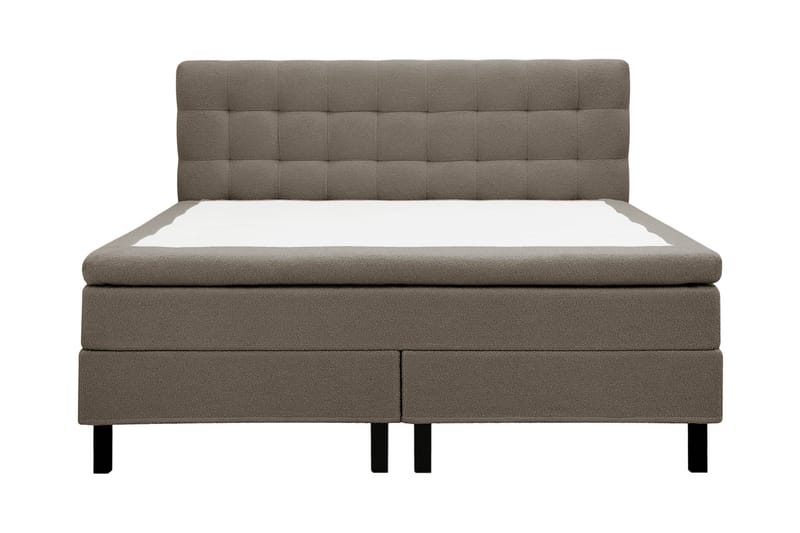 Hilton Komplett Sängpaket 180x200 cm Kontinentalsäng med rutad sänggavel - Brun - Products - Möbler - Säng - Kontinentalsäng