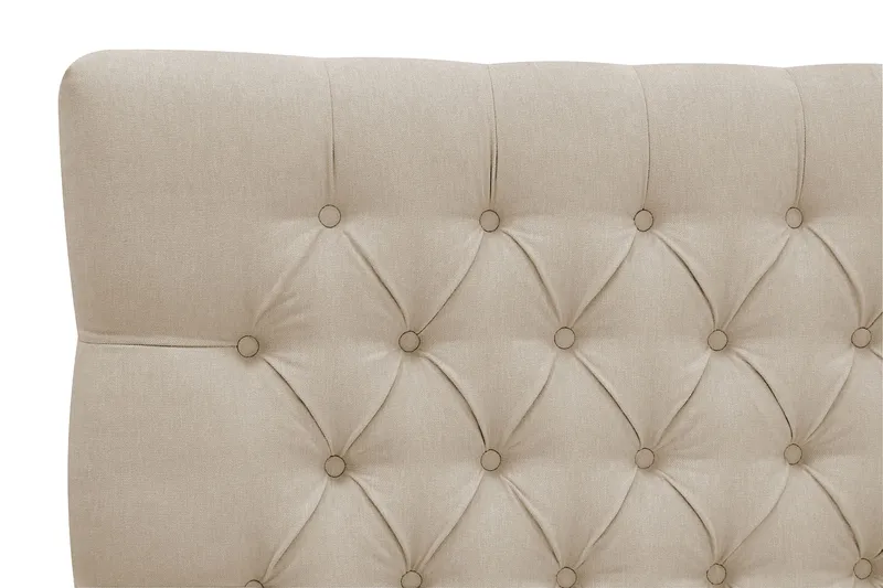 Hilton Lyx Komplett Sängpaket 180x200 cm Kontinentalsäng med knappad sänggavel - Beige - Products - Möbler - Säng - Kontinentalsäng