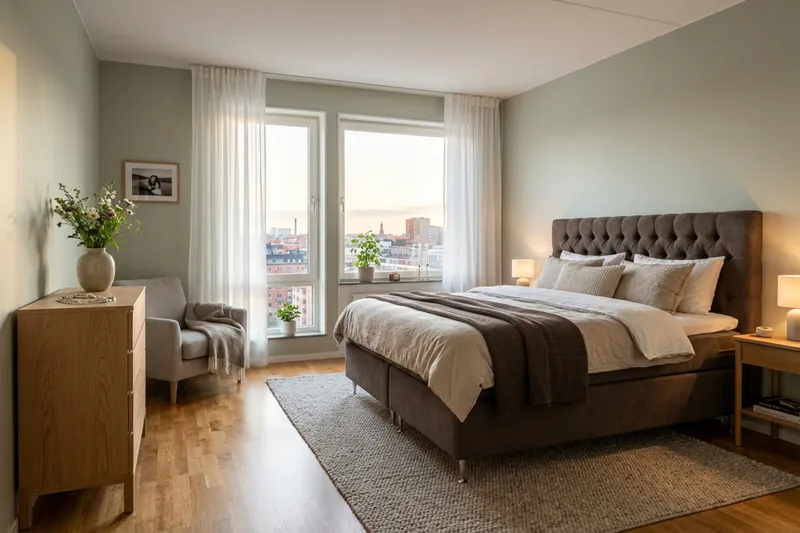 Hilton Lyx Komplett Sängpaket 180x200 cm Kontinentalsäng med knappad sänggavel i chenille - Mörkbrun - Products - Möbler - Säng - Kontinentalsäng