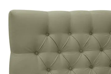 Hilton Lyx Komplett Sängpaket 180x200 cm Kontinentalsäng med knappad sänggavel i sammet - Olivgrön - Products - Möbler - Säng - Kontinentalsäng